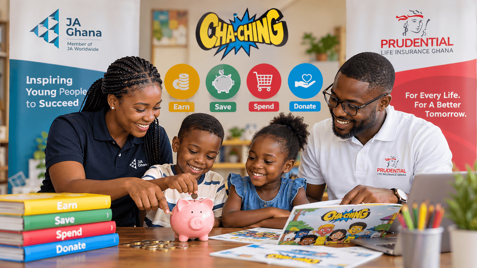 Taking Financial Literacy Beyond the Classroom: JA Ghana and Prudential Life Empower Communities Through Teach Your Child Cha-Ching